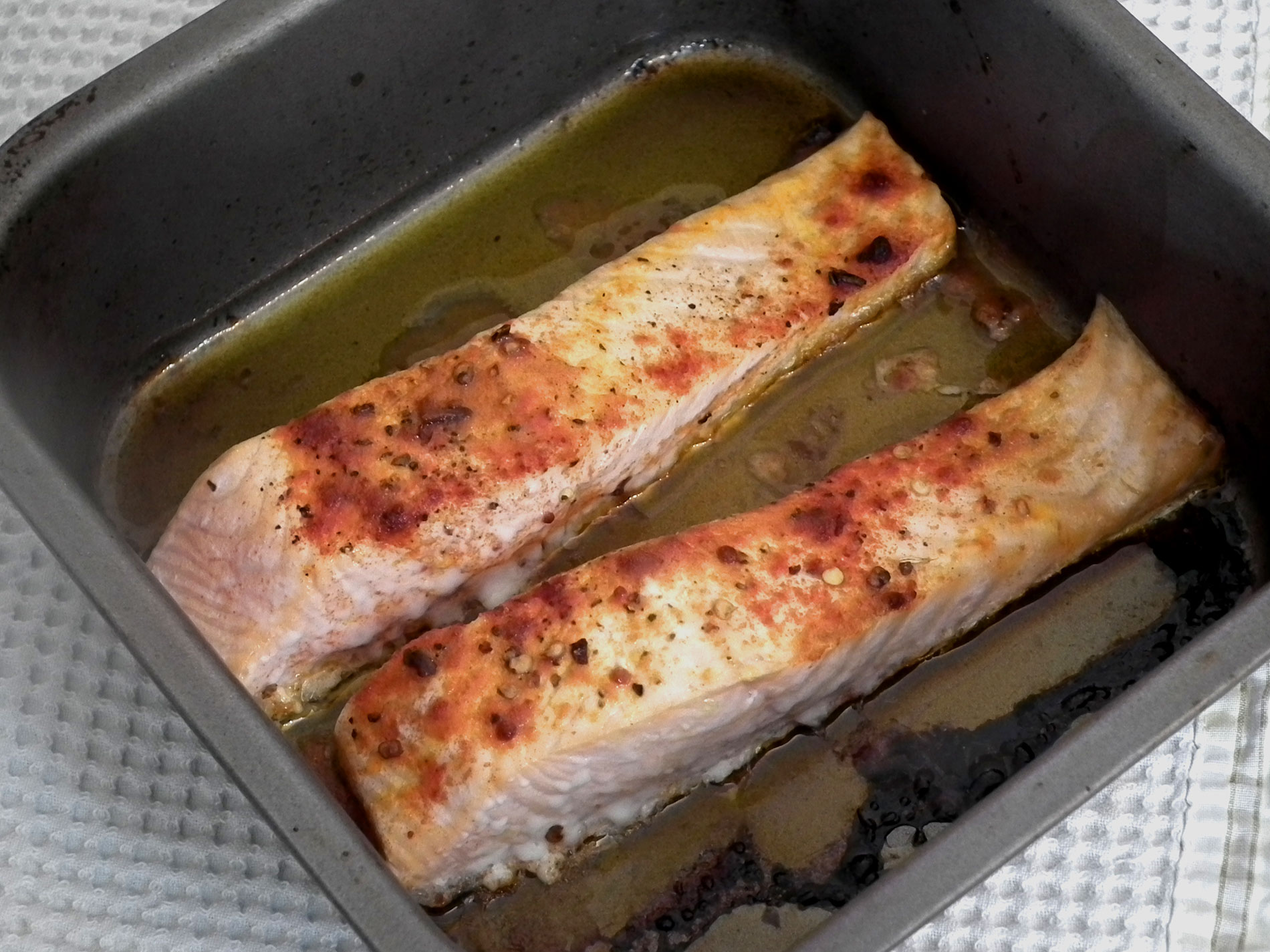 Paprika roasted salmon recipe